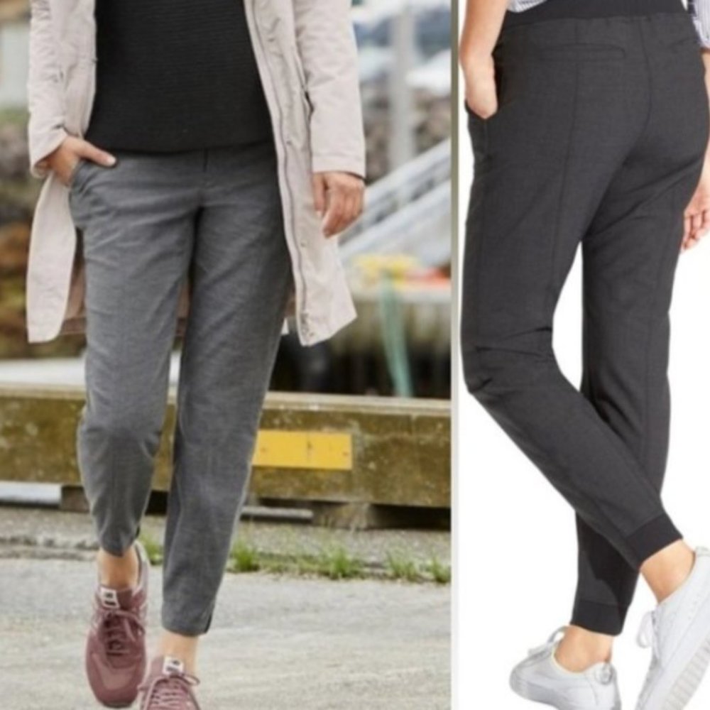 Athleta Work it City Wool Pants in Charcoal Gray